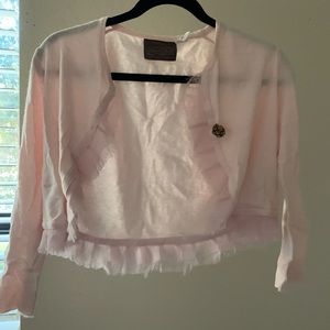 Pink Crop Cardigan (Anthropologie)